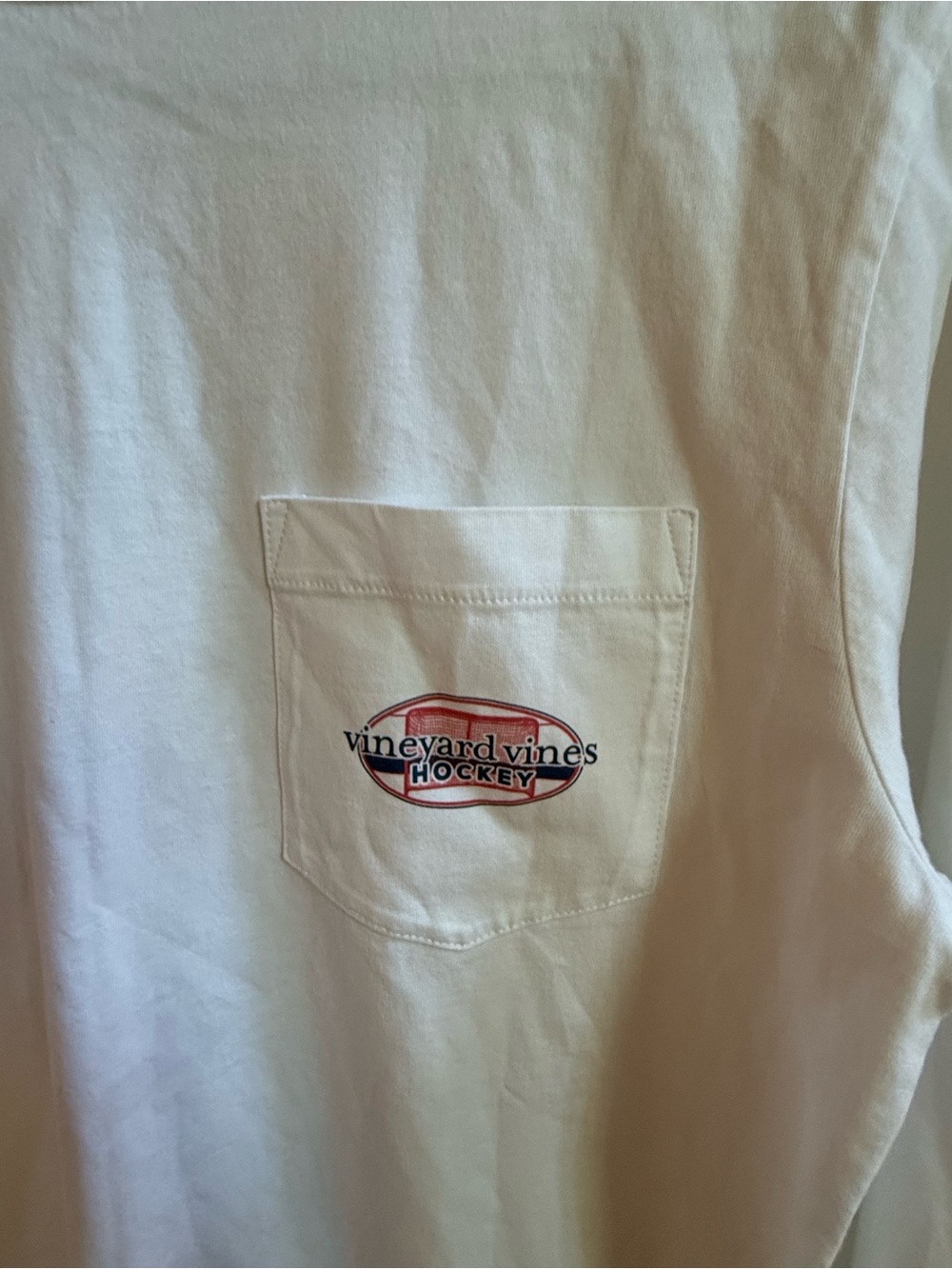Men's White Long-Sleeve Pocket Tee - Classic Casual NWT size XS - Picture 2 of 3